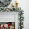 Glitzhome® 2 Pack 9ft. Pre-Lit Greenery Pinecones & Red Berries Christmas Garland